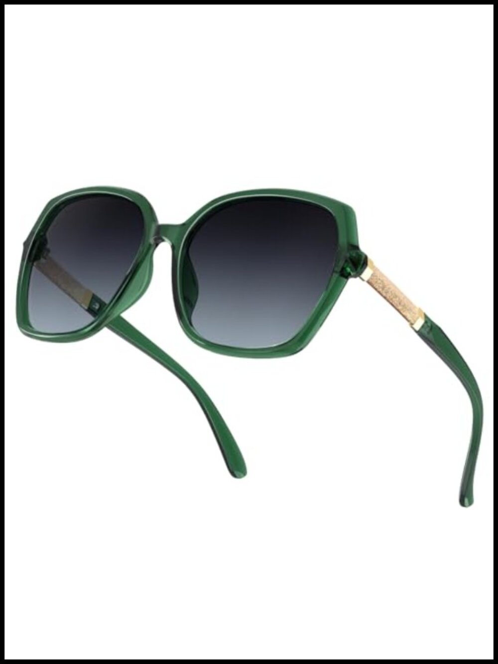 Polarized Sunglasses Women Trendy Uv400 Protection Outdoor Square Glasses